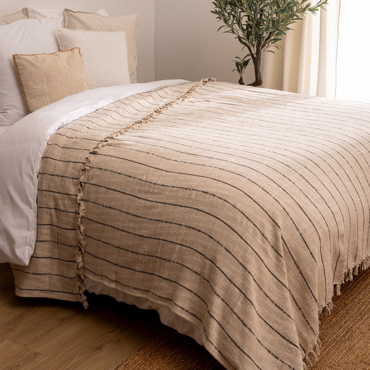 Шалте atmosphera Strip, 240x260 cm, Памук