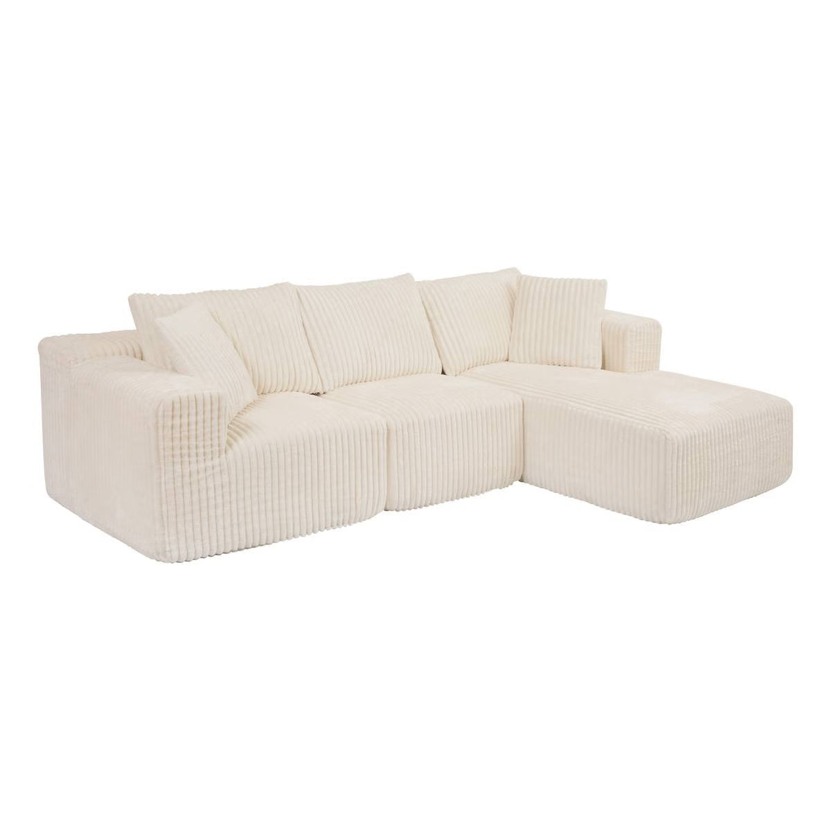 Компресиран ъглов диван atmosphera Solka, 254 cm,Кордурой