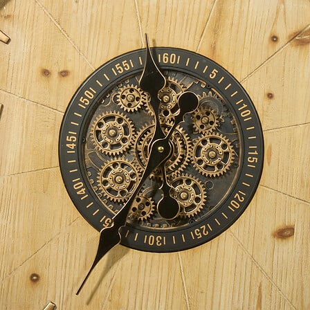 Стенен часовник atmosphera Micka, MDF и стъкло, Ø63.5 cm