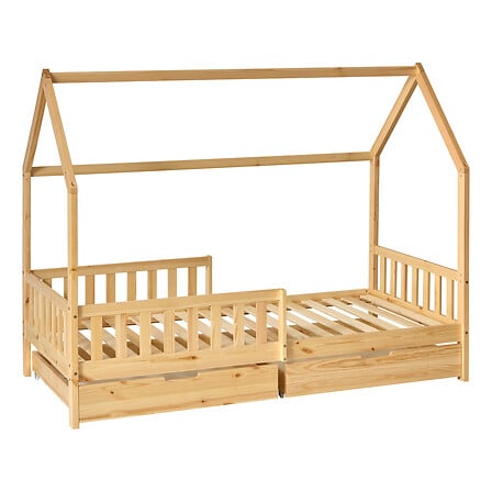 Детско легло с място за съхранение Монтесори Аtmosphera Bosco, 90x190 см, MDF