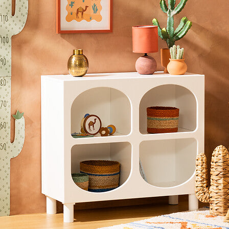 Детски скрин atmosphera Tara, 4 отделения, MDF, Бял