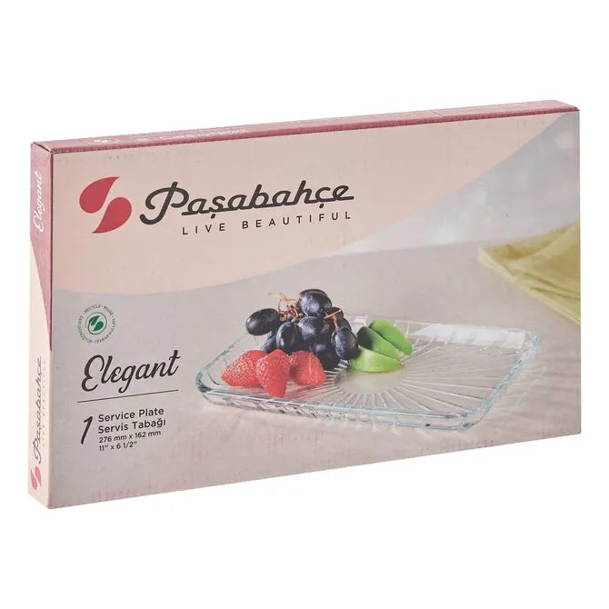 Съд за сервиране Secret de Gourmet, Прозрачно стъкло, 27.6x16.2x2.1см