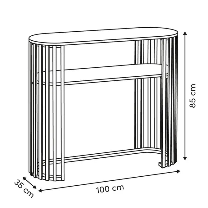Конзолна маса atmosphera Slat, MDF, 100 cm