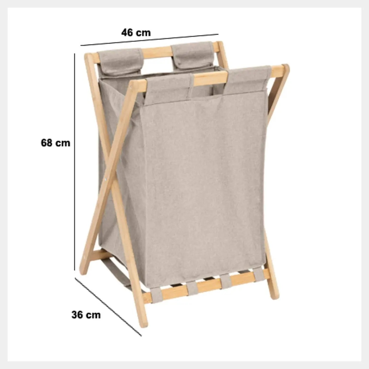 Кош за пране 5five Tidy Box, Сгъваем, 50 l