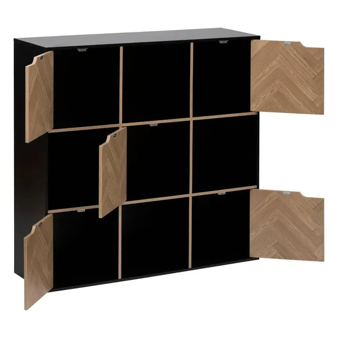 Рафт 5five Mix'n Door Chevrons, 9 отделения, Черен