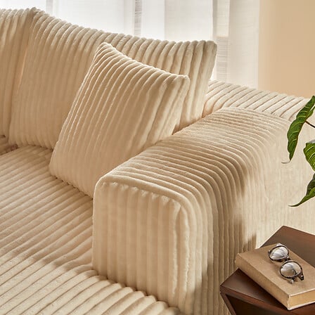 Компресиран ъглов диван atmosphera Solka, 254 cm,Кордурой