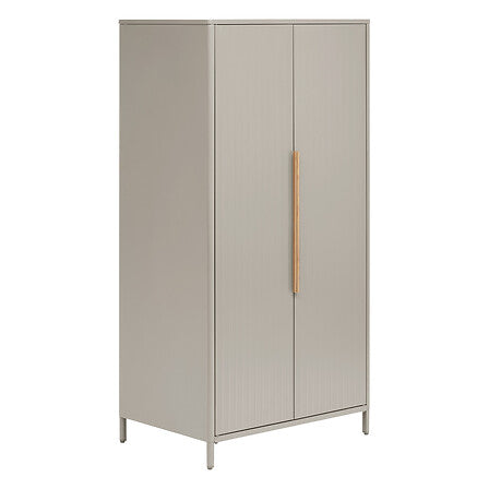 Outdoor cabinet Ironia height 180 cm galvanized steel coffee