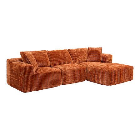 Компресиран ъглов диван atmosphera Solka, 254 cm,Кордурой