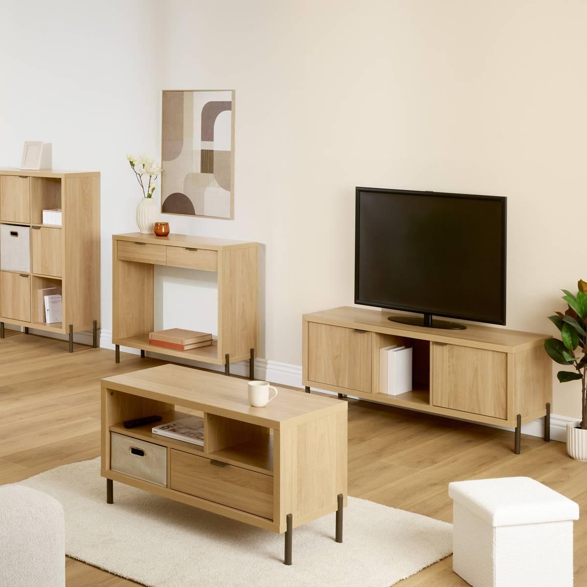 ТВ шкаф 5five Alvo, MDF, 122.5 cm, Бежов