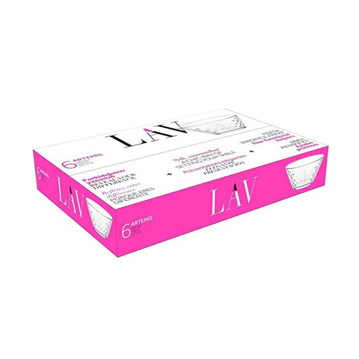 Üvegtál szett LAV Artemis, 330 ml, 6 db