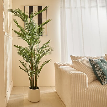 Изкуственo растение atmosphera Merlo Palm, 180 cm, Керамика