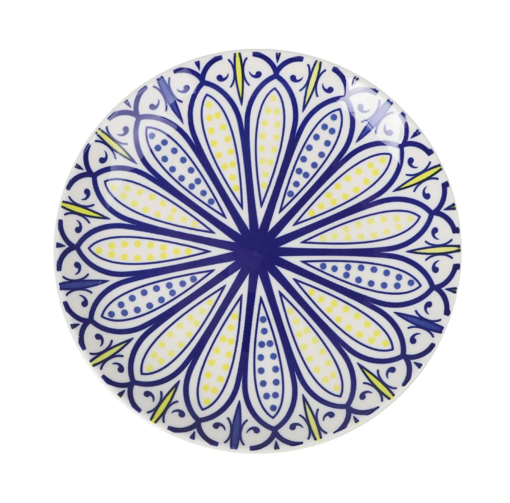 Сет японска десертна чиния LA MEDITERRANEA Kait, 20 cm, Порцелан, 6бр
