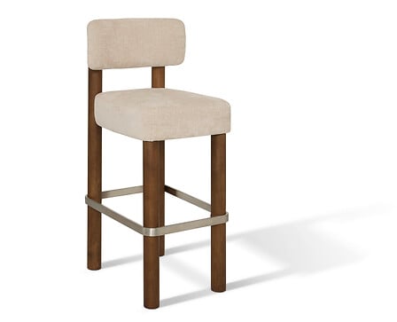 Бар стол atmosphera Noali, Шенил, Крем, 74 cm