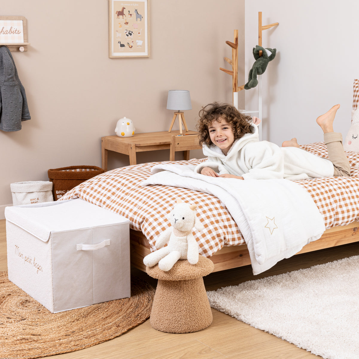 Кутия за съхранение на играчки atmosphera Teddy, 36х36х57 cm