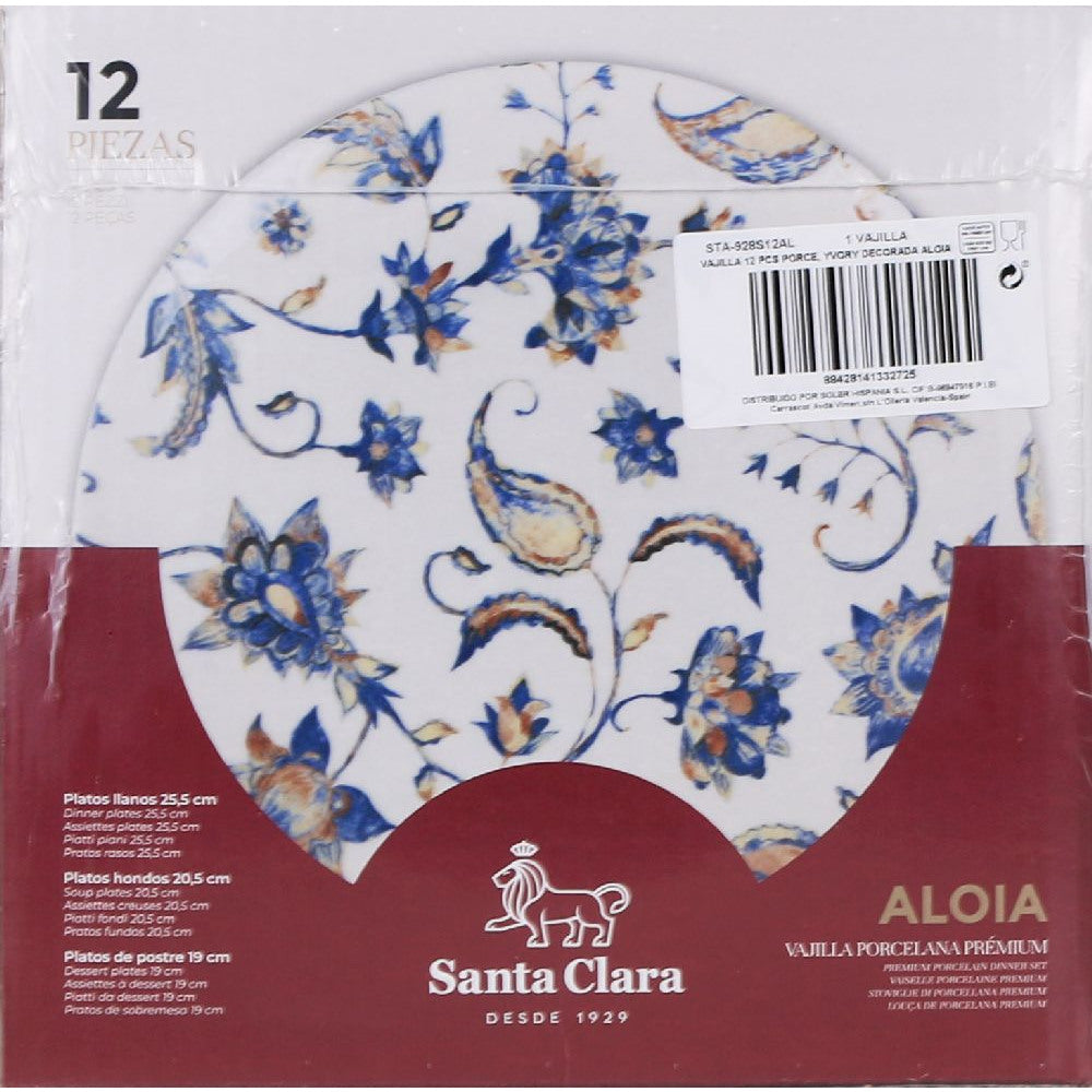 Сервиз за хранене Santa Clara Aloia ,12 части, порцелан