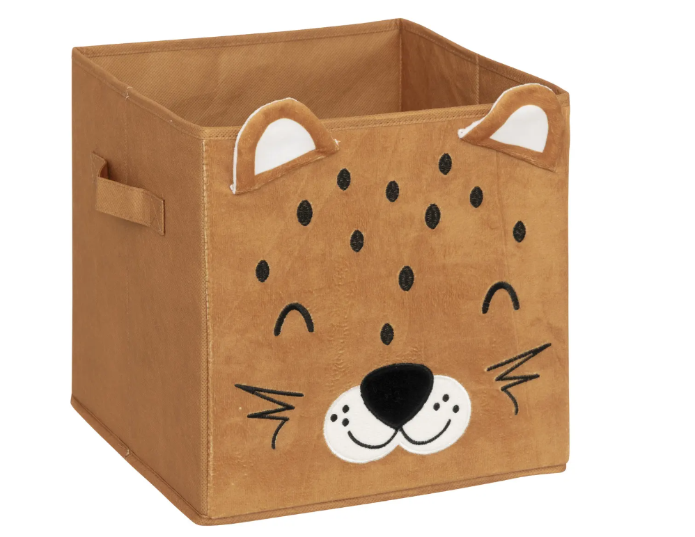 Детска кутия за съхранение atmosphera Leopard, 29x29 см