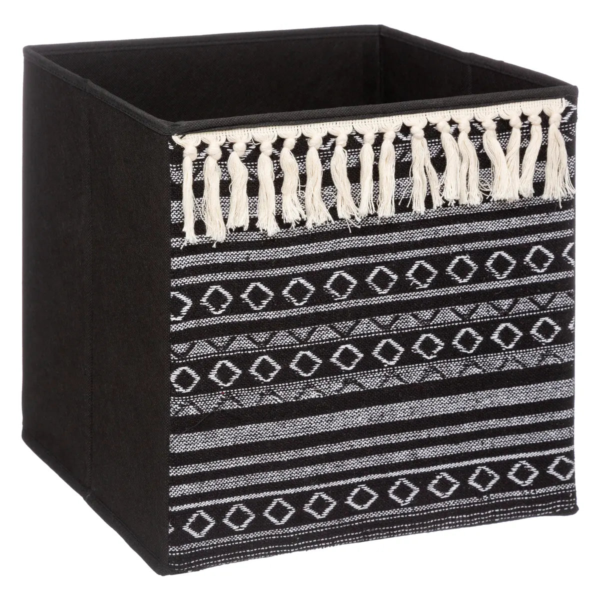 Кутия за съхранение 5five Mix & Modul Ethnique, С Помпони, 31x31 cm