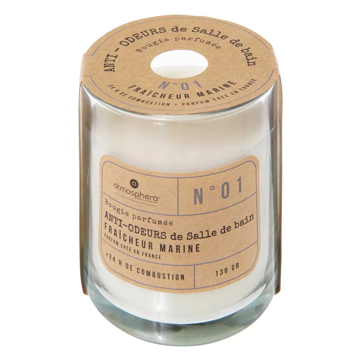 Ароматна свещ atmosphera Anti-odour, Стъкло, 130 g