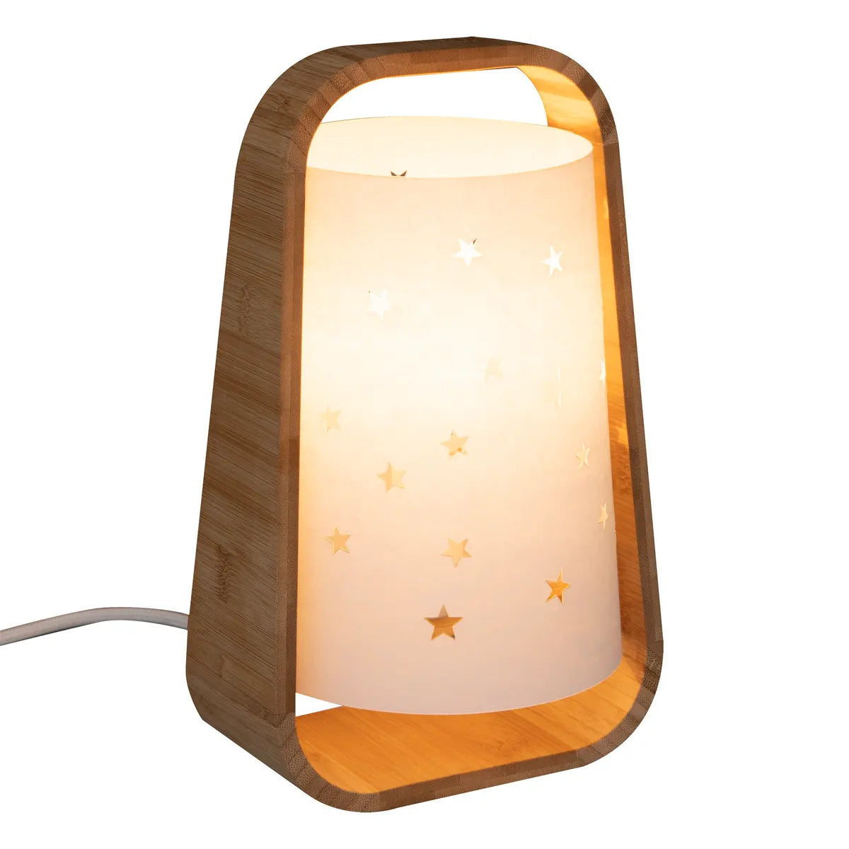Детска нощна лампа atmosphera Stars, Бамбук, 27 cm