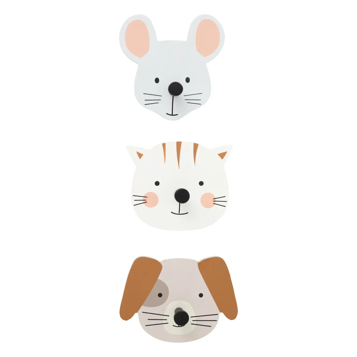Сет детски закачалки atmosphera Animals, MDF