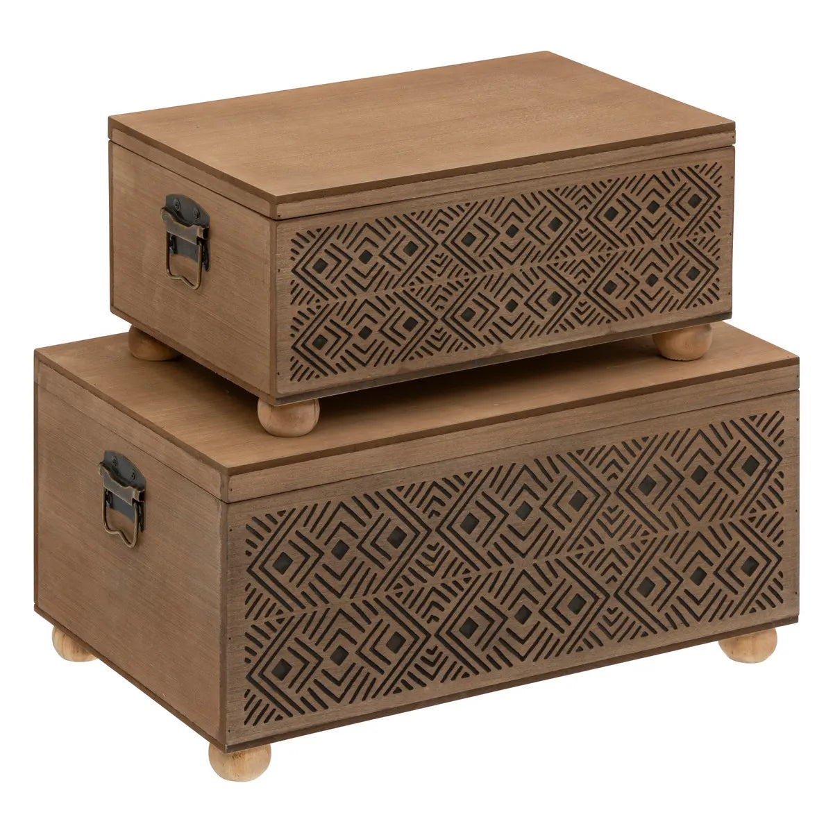 Сет кутии за съхранение atmosphera Exotic, MDF, 2бр