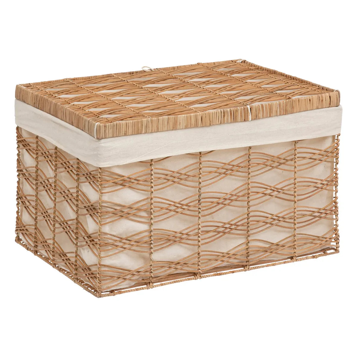atmosphera Rosy tárolódoboz készlet, rattan, 3 db