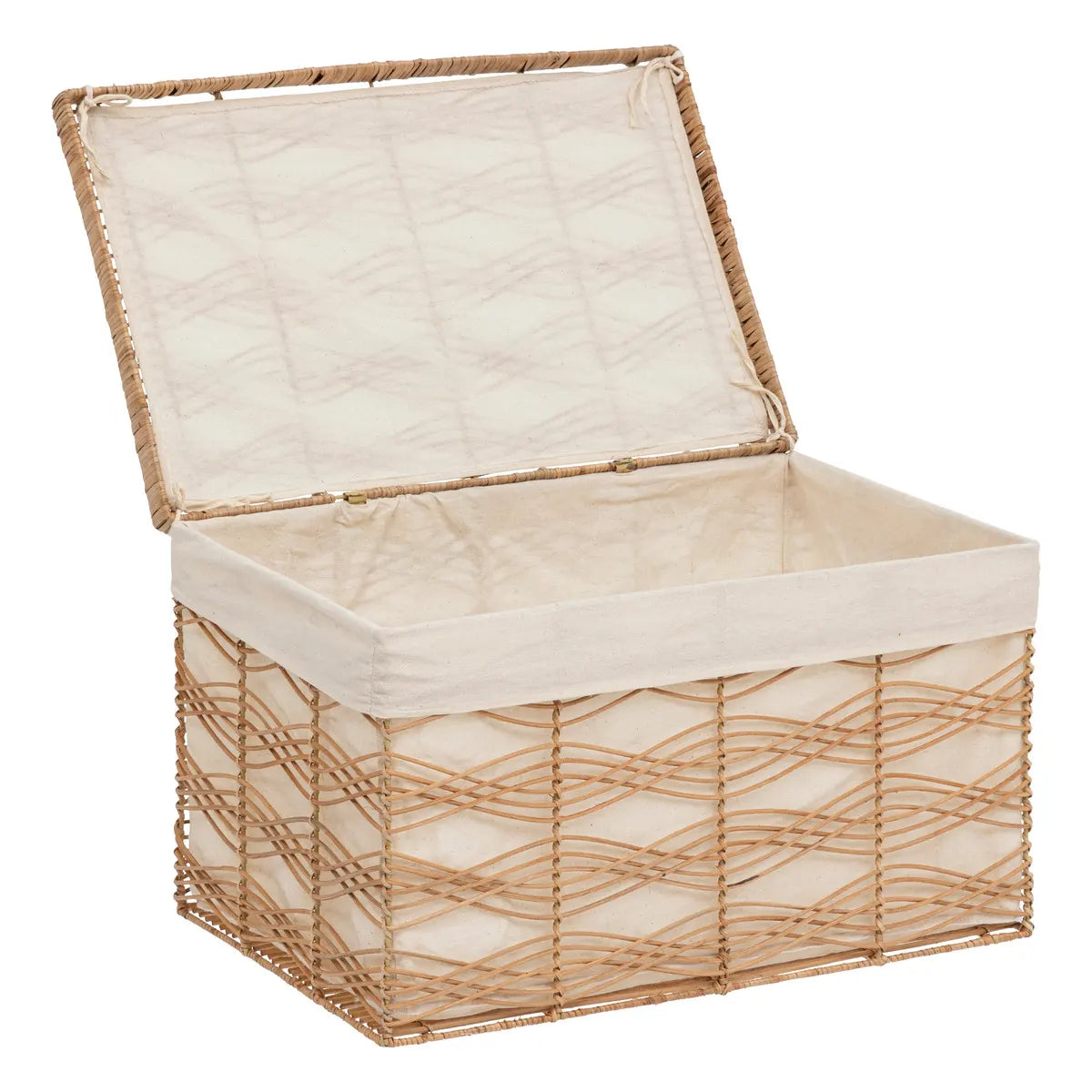 atmosphera Rosy tárolódoboz készlet, rattan, 3 db