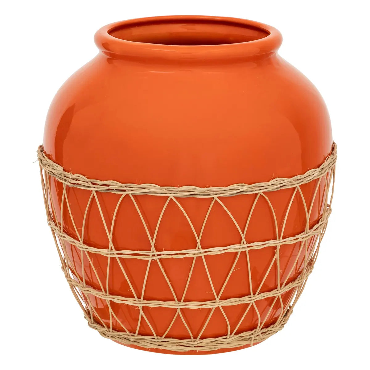 Ваза atmosphera Yucatan, Керамика, Ратан, 33 cm