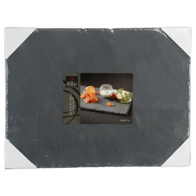 Съд за сервиране от шисти Secret de Gourmet, 30x40см