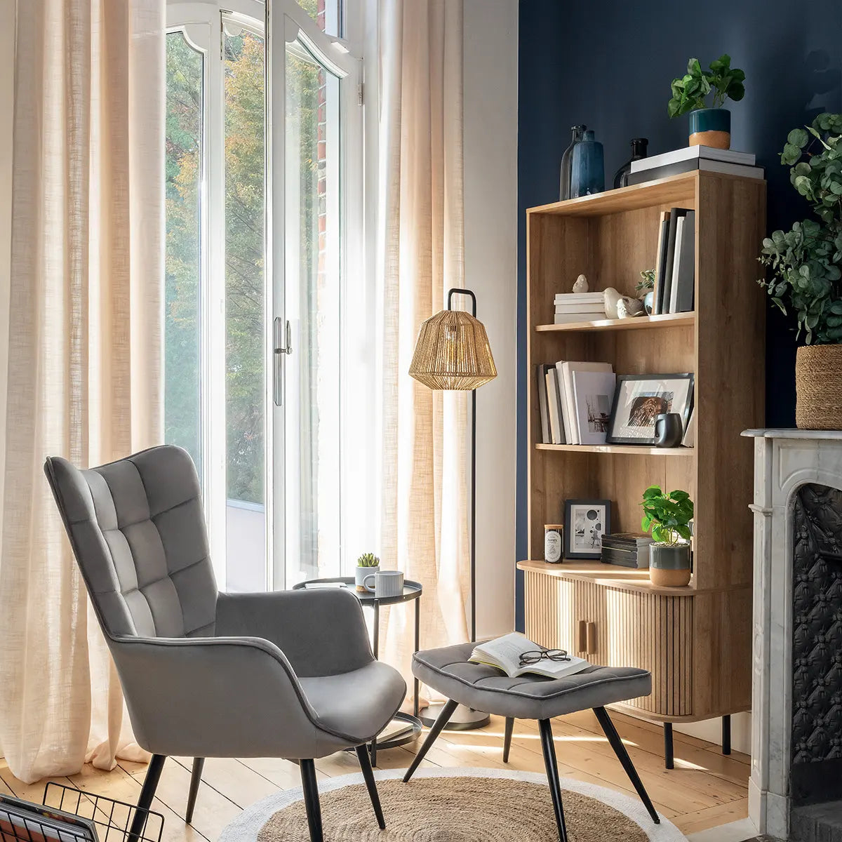 Библиотека atmosphera Colva, 80x40x180 cm, MDF