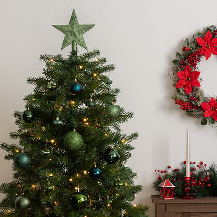Коледен комплект за елха atmosphera Colorama de Noël, 18 части, Зелен