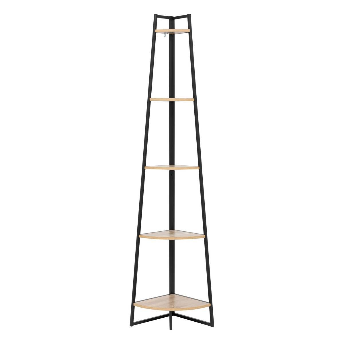 Ъглова етажерка 5five Aliaj, Метал, 180 cm, Бежова