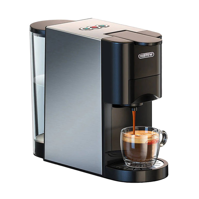 Кафемашина Hibrew H3A 4в1 за капсули и мляно кафе, 19 bar, 1450W, Черен