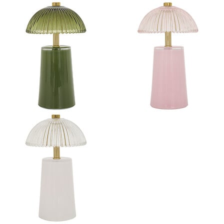 Настолна лампа atmosphera Olie, LED, Стъкло, 19 cm, Асорти