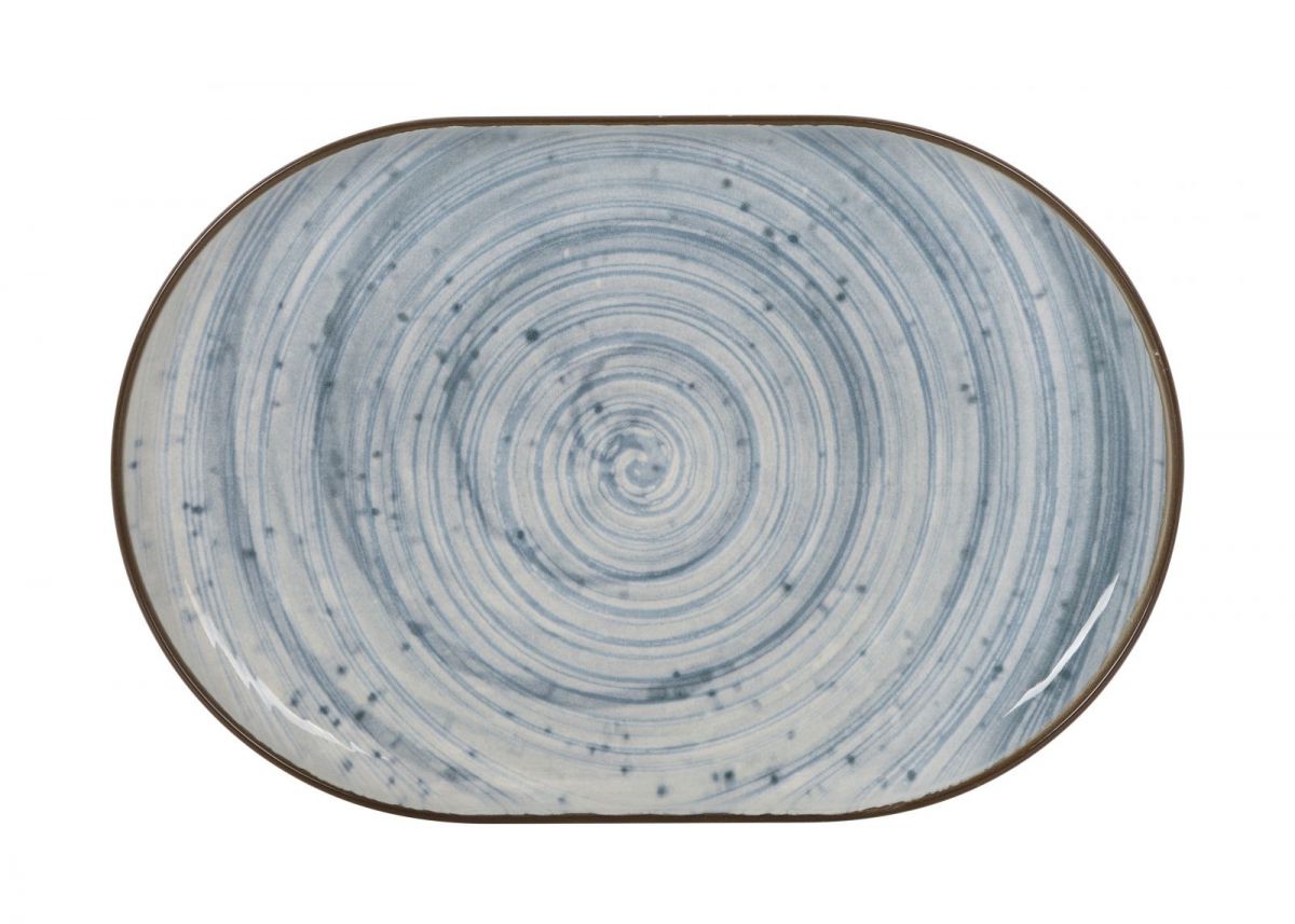 Плато овал LA MEDITERRANEA Swirl, Порцелан