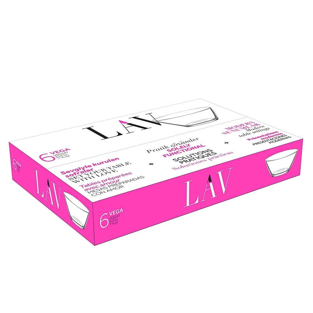 Desszertes tálka szett LAV Vega, 215 ml, 6 db