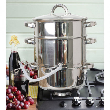 Gyümölcsprés KingHoff 3302, 8 liter, Indukciós, Inox