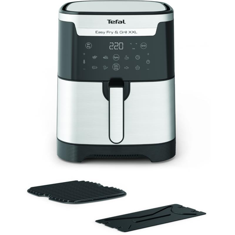 Forrólevegős sütő Tefal Easy Fry XXL Flexcook EY801D15, 6,5 L, 1400 W, Fekete/ezüst