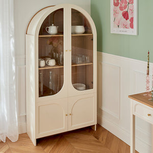 Atmosphera Bloomy MDF vitrinszekrény négy ajtóval, 180 cm