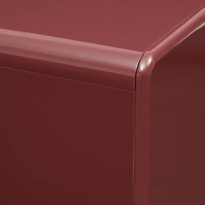 atmosphera Douglas Gloss bordó MDF komód két ajtóval, 80 cm