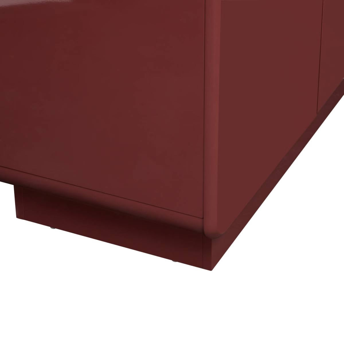 atmosphera Douglas Gloss bordó MDF komód két ajtóval, 80 cm