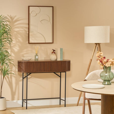 Конзолна маса atmosphera Alcove, Ефект орех, 2 врати, 100 cm