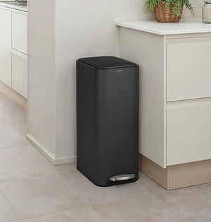 Кош за смет 5five Delta Slim, Метал, 30L, Черен