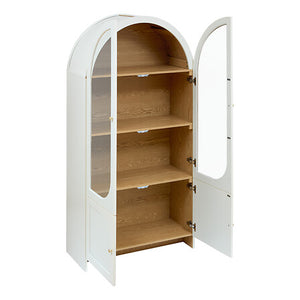 Atmosphera Bloomy MDF vitrinszekrény négy ajtóval, 180 cm