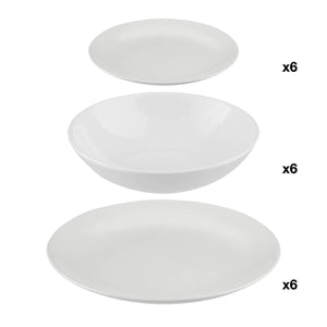 Сервиз за хранене Secret de Gourmet Colorama, 18 части — Бял — 154520A