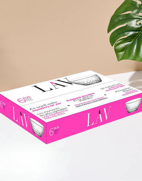 Üvegtál szett LAV Els, 215 ml, 6 db