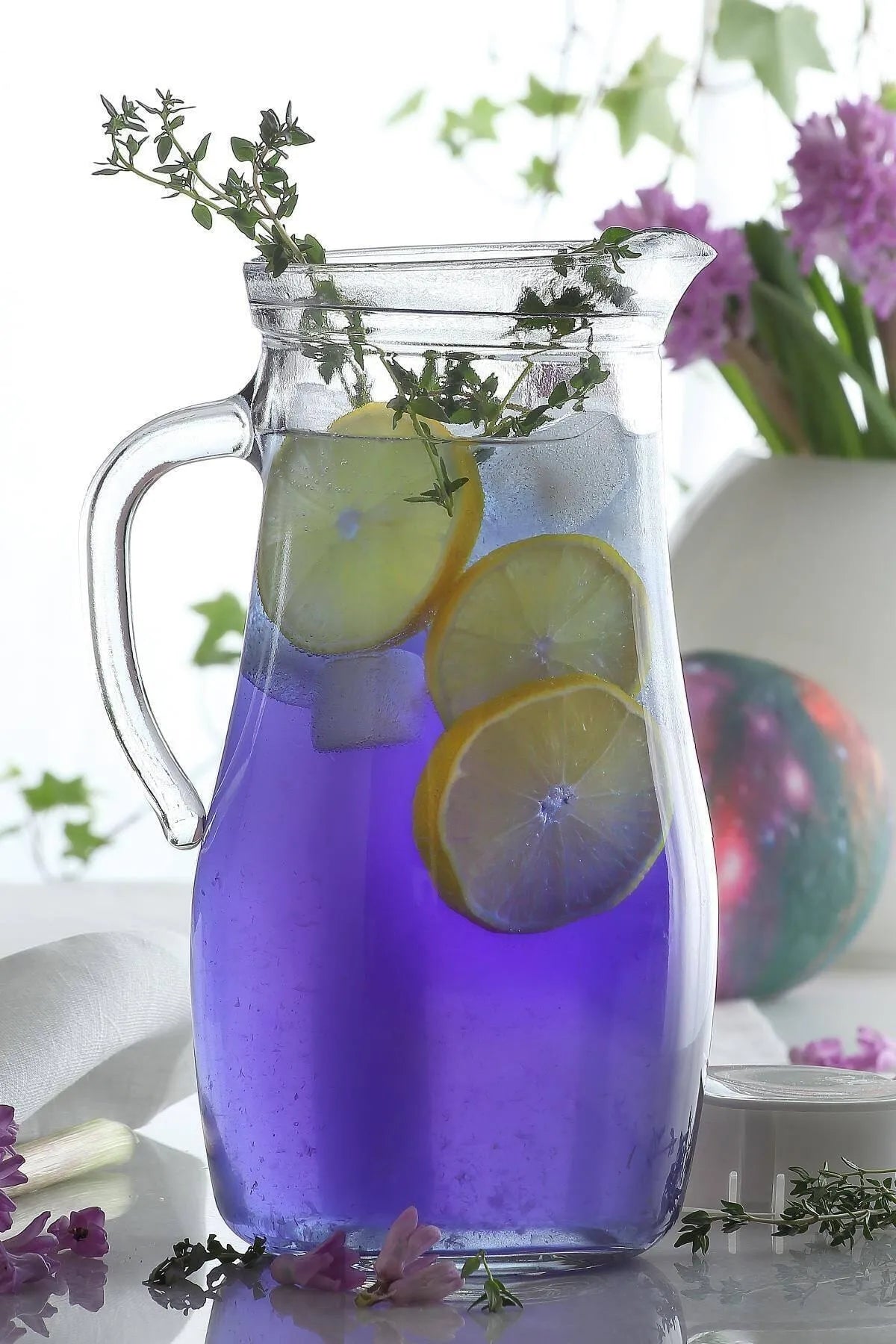 Üvegkancsó LAV Misket, 1800 ml, Rózsaszín fedél