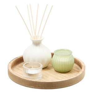 Delia scent set round tray