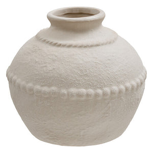 Ваза atmosphera Lewis, Керамика, Бяло/Пясъчно, 15 cm