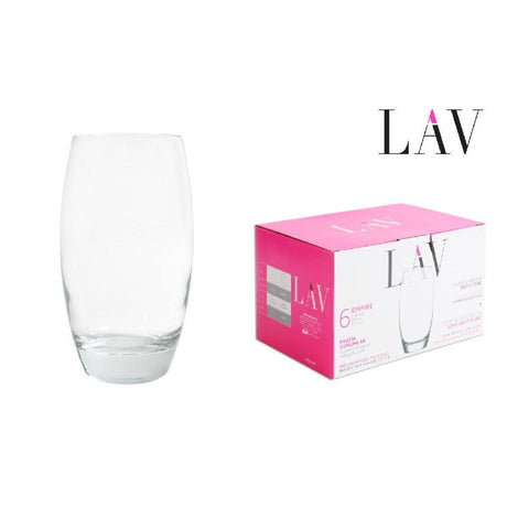 LAV Empire vizespohár szett, 510 ml, 6 db